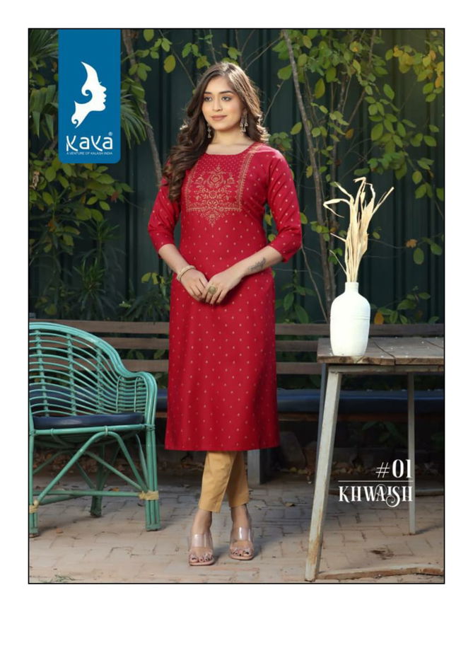 Kaya Khwaish Fancy Wholesale Designer Kurtis Catalog